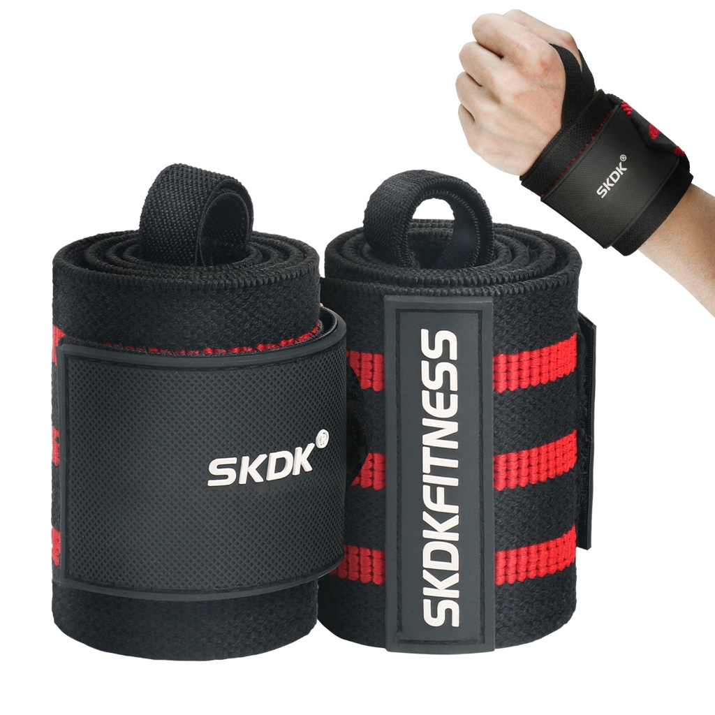 Skdk ผ้าพันข้อมือสําหรับงานหนัก, สายรัดข้อมือ SKDK สําหรับ Powerlifting, Deadlift, Bench Press