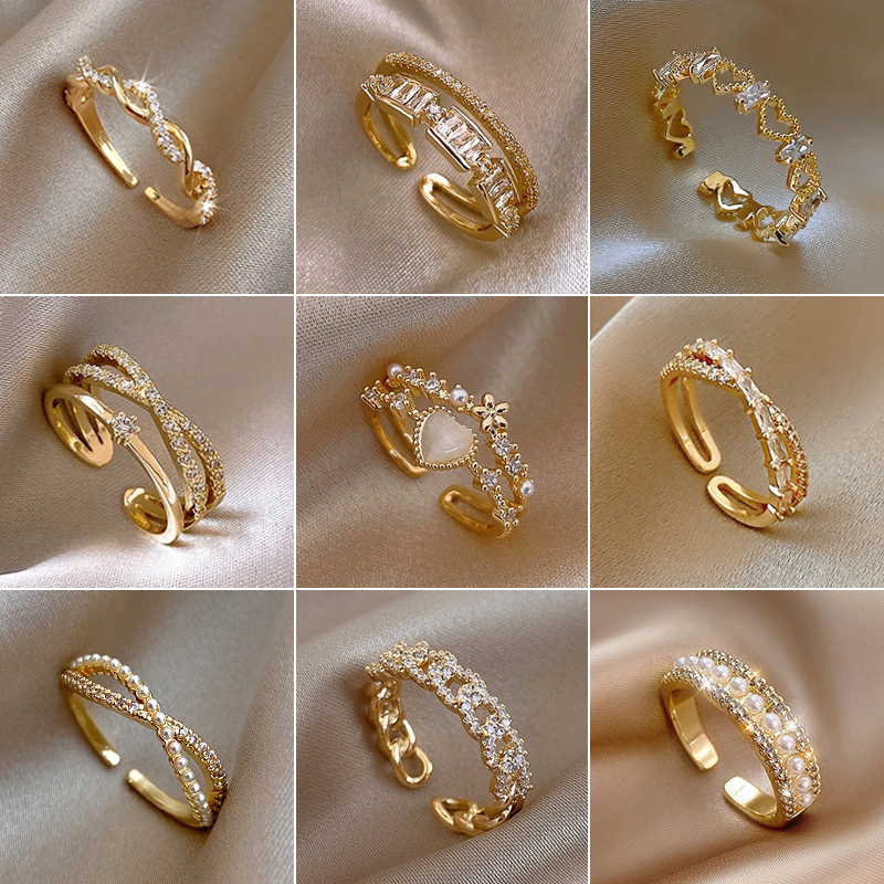 Pearl Classy Elegant Design แฟชั่นแหวนนิ้วชี้เฉพาะสร้อยข้อมือขนาดหนึ่ง