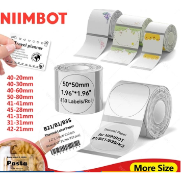 NIIMBOT กระดาษฉลากโปร่งใสสําหรับ NIIMBOT B1 B21 B31 B3S เครื่องทําฉลาก