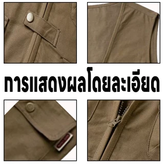 เสื้อกั๊กผู้ชาย เสื้อกั๊ก ทรงหลวม สไตล์เกาหลี น้ำหนักเบาและระบายอากาศได้ดี เหมาะสำหรับกิจกรรมกลางแจ้ง M ถึง 3XL