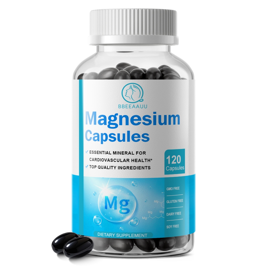 Magnesium Glycinate 500MG ปรับปรุงคุณภาพการนอนหลับและรองรับการทํางานระบบประสาท 120 แคปซูล.