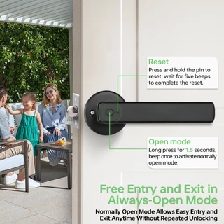 กลอนประตูดิจิตอล Smart Door Lock TUYA Digital Door Lock ประตูนิรภัย สมาร์ทล็อค ลายนิ้วมือ รหัสผ่าน บลูทูธ ปลดล็อคระยะไกล ติดตั้งไม่ต้องเจาะ