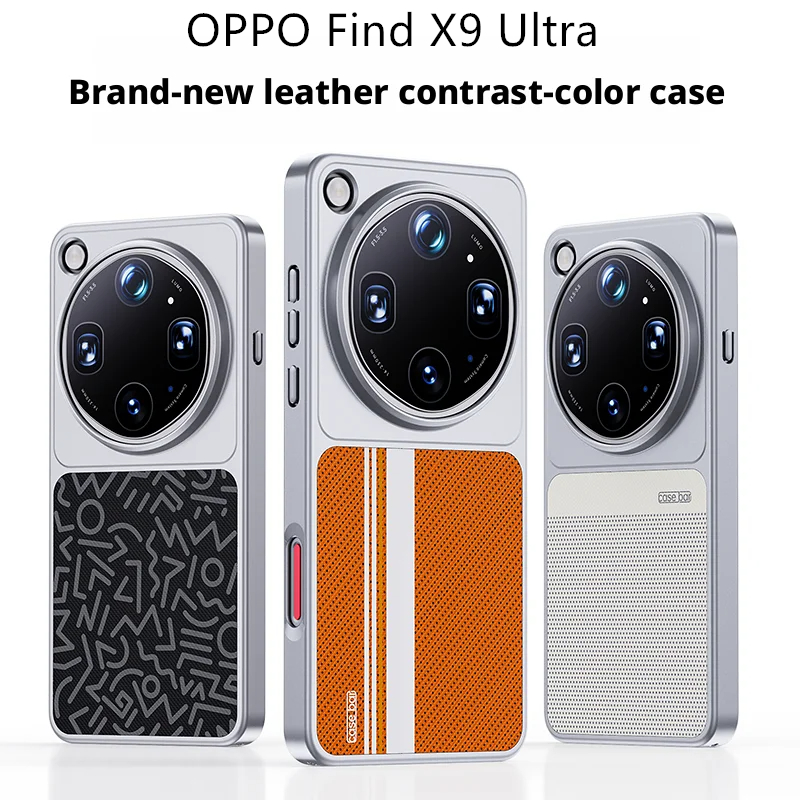 N52 Magnetic Attraction เคสโทรศัพท์สําหรับ Oppo ค้นหา X9 Ultra X9S Pro X8 X9 Pro X8 Ultra Luxury สีการปิดกั้นหนังป้องกัน Hard PC ฝาหลัง