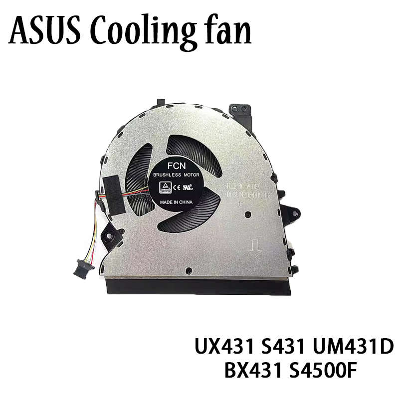 พัดลมระบายความร้อน CPU สําหรับ ASUS ZenBook UX431 UX431F BX431 UX431FL UX431FLC UX431FA UM431DA U450