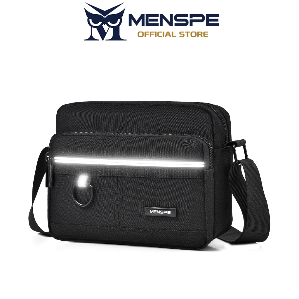 Menspe กระเป๋าสะพายแฟชั่นกระเป๋าสะพายนักเรียนกระเป๋า Messenger กระเป๋าเดินทางกระเป๋าข้ามร่างกายน้ําหนักเบากระเป๋าลําลองกีฬาสันทนาการ Street Bag