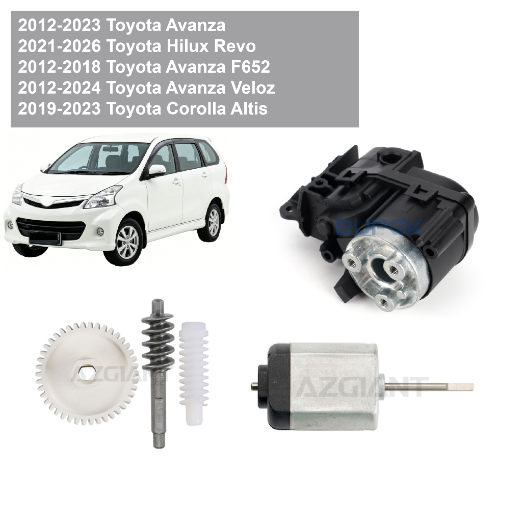 มอเตอร์พับกระจกมองข้างสําหรับ Toyota Avanza Hilux Revo Avanza F652 Corolla Altis ด้านนอกด้านหลังอะไห