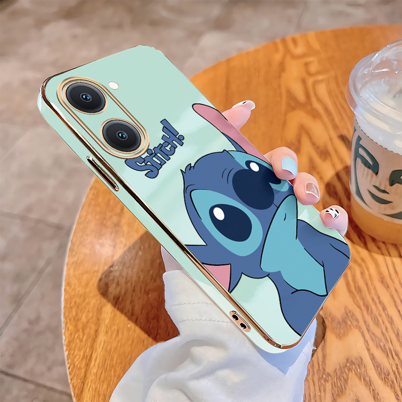 Xiaomi Redmi A7 Pro A5 Glossy Monster Stitch Casing Square Edges Plating Back TPU Soft Case Cover