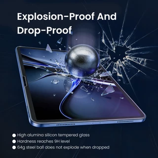 WSKEN 1pcs ฟิล์มกระจก สำหรับ iPad Gen 11 A16/10/9/8/7 แบบใส ฟิล์มกระจกนิรภัย for ไอแพด Pro 6/5/4/3/2/1 M4 M5 Air 6/5/4/3 M2 M3 Mini 7/6 เอชดี ไม่มีฟองอากาศ