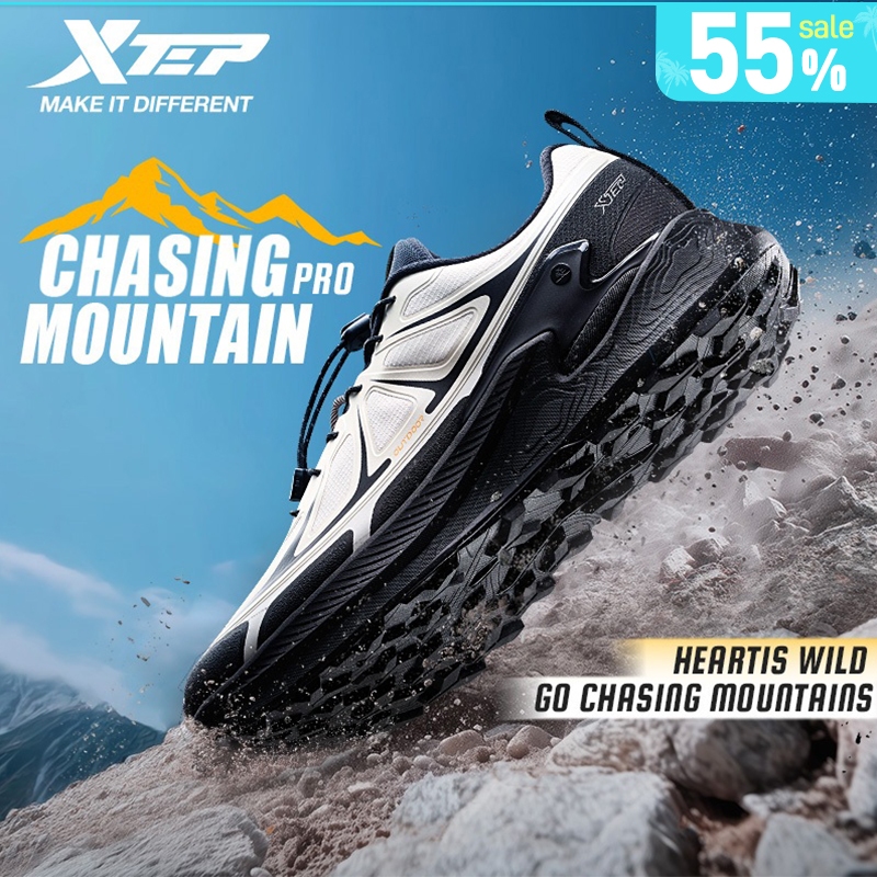 【xtep】Chasing Mountain PRO | รองเท้าพิเศษกลางแจ้ง สำหรับวิ่งข้ามประเทศ กันลื่น สวมใส่สบาย กันกระแทก