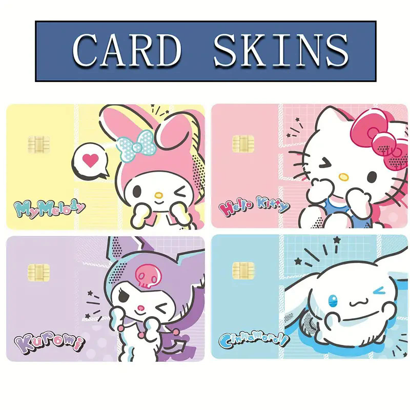 RHS Online Sanrio Card Skin Sticker Small Chip Credit Card Cover Case Film Skin สติ๊กเกอร์ตกแต่ง