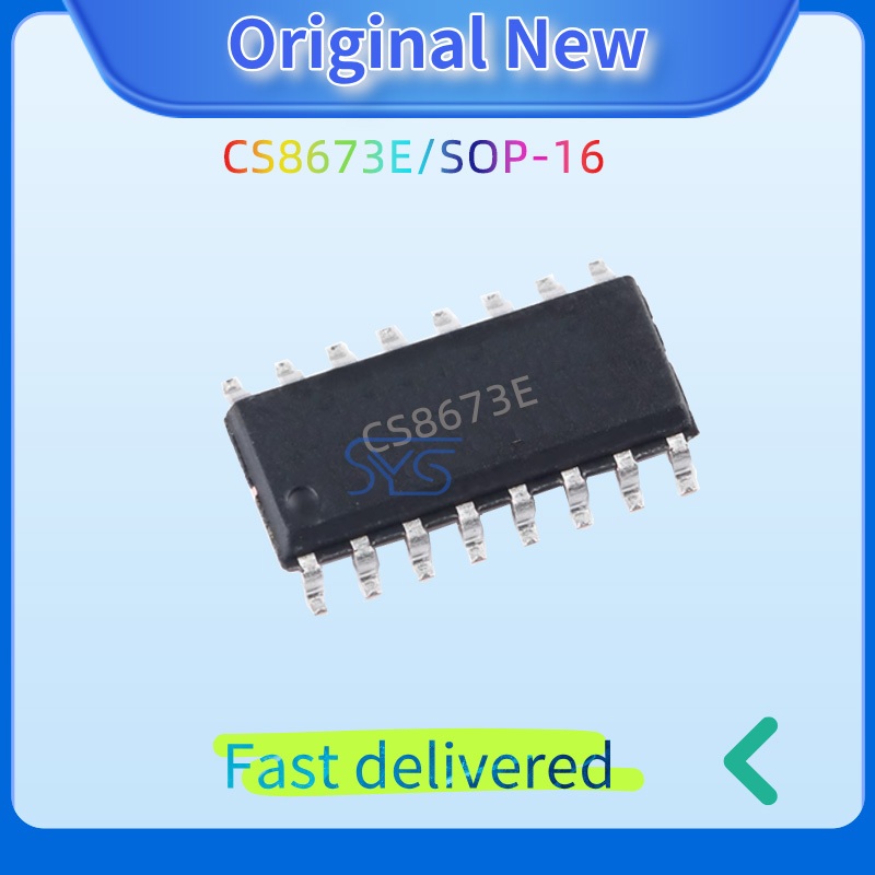 5PCS ใหม่ CS8673E Patch SOP-16D ประเภทเครื่องขยายเสียงชิป IC CS8673 8673