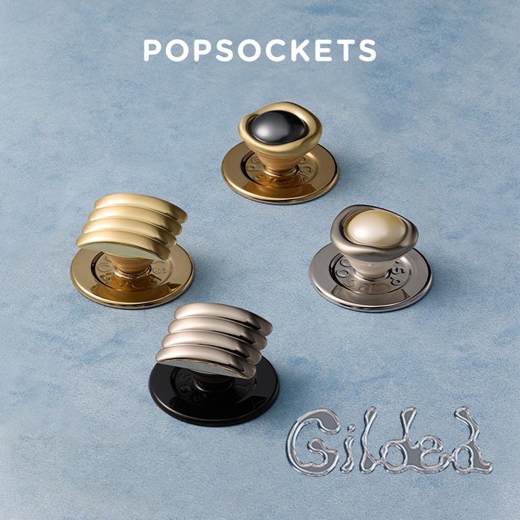 Gilded PopGrip for MagSafe | The Premium Phone Grip | Best MagSafe iPhone Holder & Similar to an iPhone Ring Holder | Desk iPhone Stand and MagSafe Mount