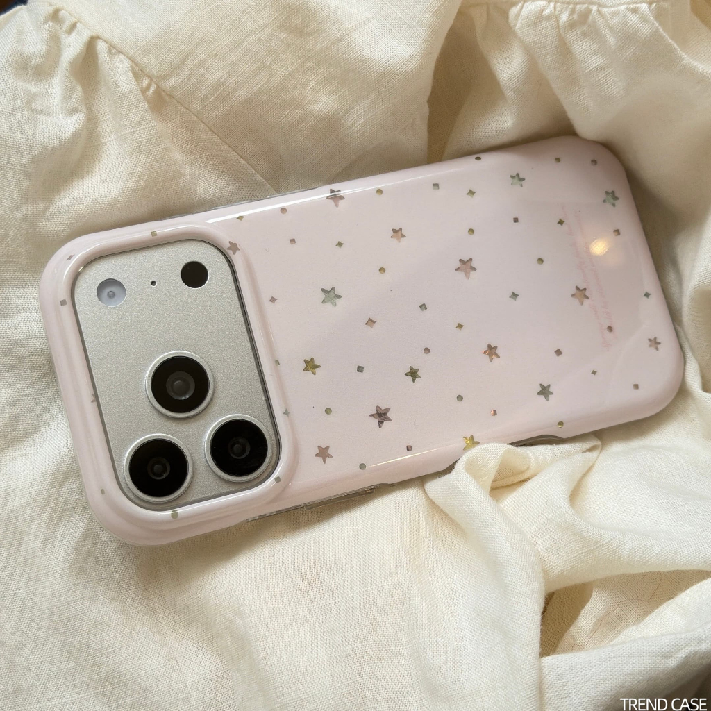 แฟชั่นที่มีสีสัน Little Stars IMD TPU เคสโทรศัพท์สําหรับ iPhone 17 16 15 14 13 Pro Max กันกระแทกปกหลัง