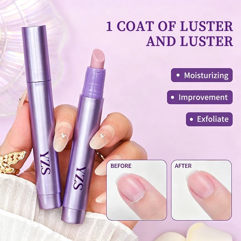 【Local】แบบพกพาเซรามิค Cuticle Pusher ปากกาเล็บน้ํามันปากกา Dead Skin Remover เครื่องมือเล็บ Cuticle น้ํามันปากกา