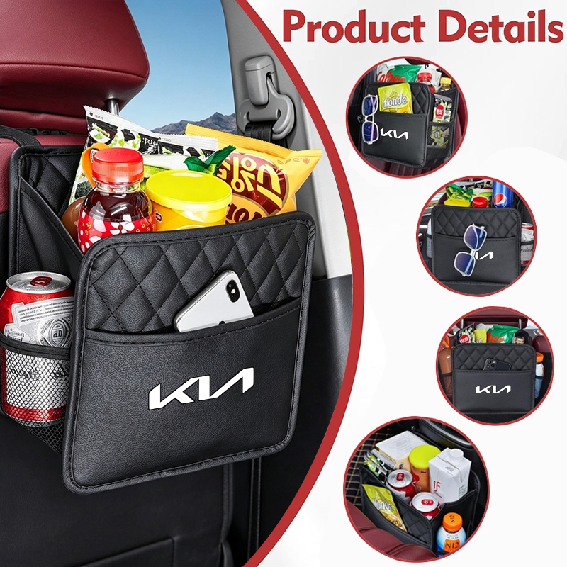Multi Functional PU หนังรถที่นั่งกลับกระเป๋า fit สําหรับ Kia K2 K3 K5 K6 K7 Sportage Carens