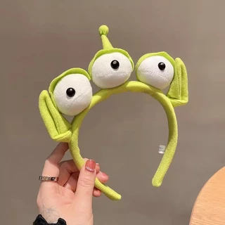 💕Disney กรีนแมน Greenman เอเลี่ยน ใส่ปาร์ตี้ ของขวัญ คอสเพลย์ น่ารัก สไตล์เกาหลี พร้อมส่ง ส่งไว ที่คาดผม มี6แบบ สามตา