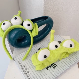 💕Disney กรีนแมน Greenman เอเลี่ยน ใส่ปาร์ตี้ ของขวัญ คอสเพลย์ น่ารัก สไตล์เกาหลี พร้อมส่ง ส่งไว ที่คาดผม มี6แบบ สามตา