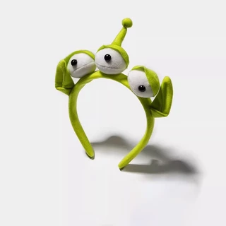 💕Disney กรีนแมน Greenman เอเลี่ยน ใส่ปาร์ตี้ ของขวัญ คอสเพลย์ น่ารัก สไตล์เกาหลี พร้อมส่ง ส่งไว ที่คาดผม มี6แบบ สามตา