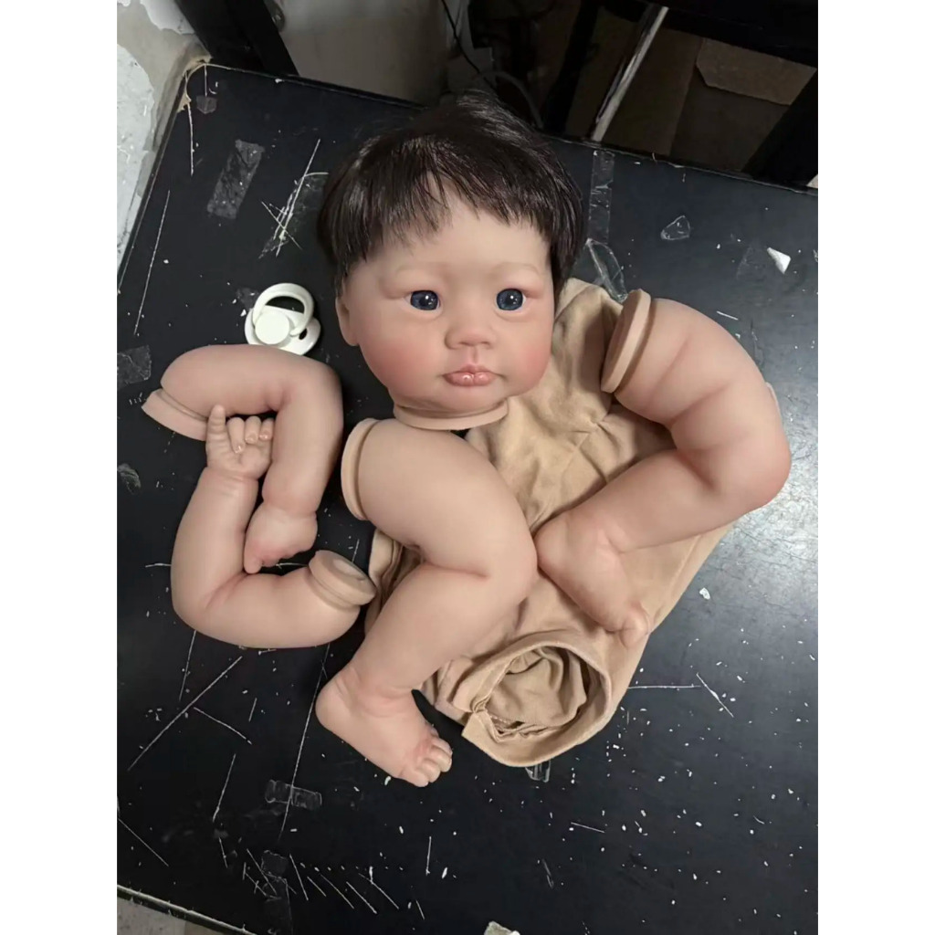 19 นิ้ว Lali Reborn Doll Kit แล้วทาสีชุดที่มีหลอดเลือดดําที่มองเห็นได้ Handmade ตุ๊กตาอะไหล่ DIY ตุ๊กตา kIT