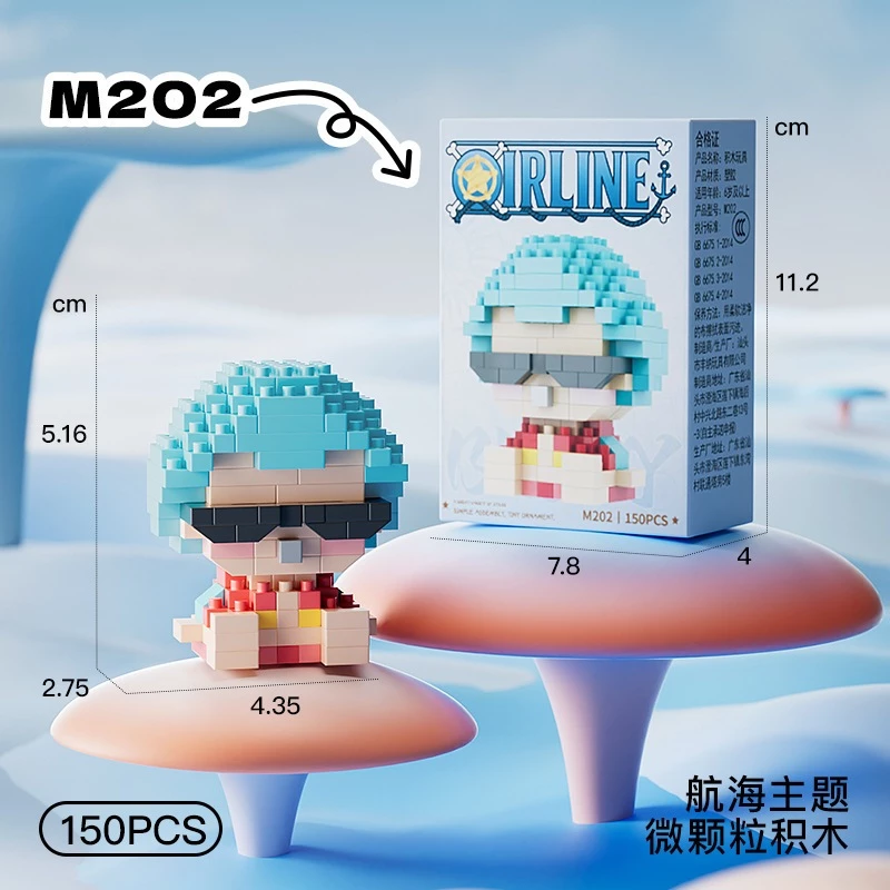 Nlnm การ์ตูน Micro Building Blocks m195-m214 ธีมโจรสลัด thumbnail 4