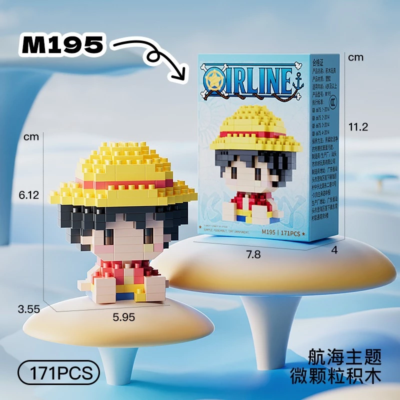 Nlnm การ์ตูน Micro Building Blocks m195-m214 ธีมโจรสลัด thumbnail 6