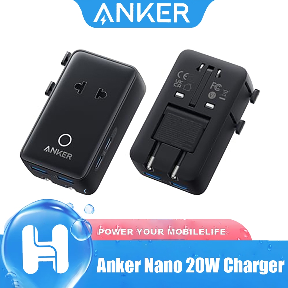 Anker Nano 20W Charger Travel Adapter อะแดปเตอร์แปลงไฟ 5 พอร์ต