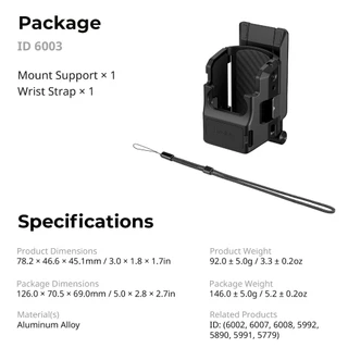 SmallRig Support สําหรับ DJI Osmo Pocket 4P / 4 / 3 และ Xtra Muse #6003