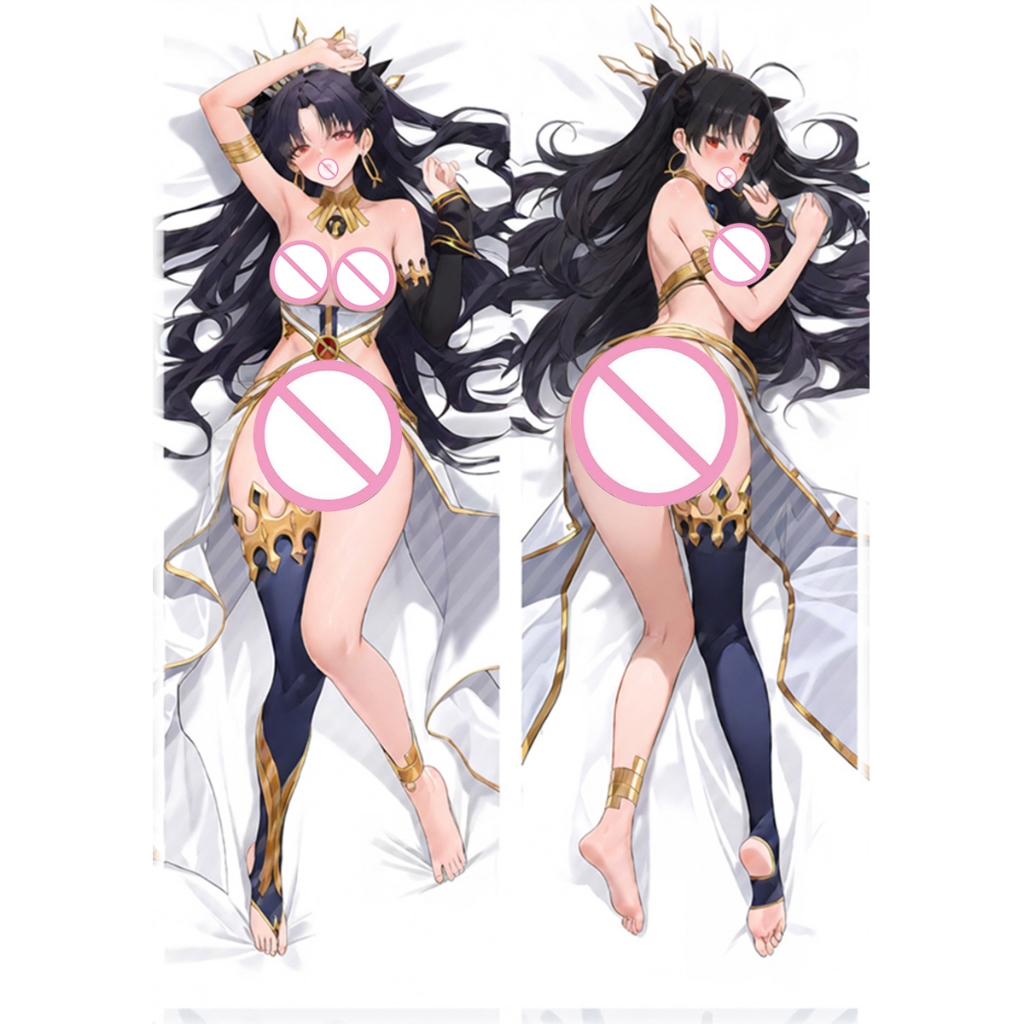 FGO Ishtar Ishtar อะนิเมะปลอกหมอนที่กําหนดเองของขวัญตกแต่งสองด้านพิมพ์ปลอกหมอนขนาดใหญ่พีชผิวขนแกะ 15