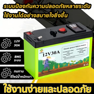 สากล12โวลต์เครื่องพ่นสารเคมีไฟฟ้าแบตเตอรี่ลิเธียม30กความจุขนาดใหญ่พร้อมสวิตช์จอแสดงผลพลังงานทํางานกลางแจ้งป้องกันความปลอดภัยแหล่งจ่ายไฟชาร์