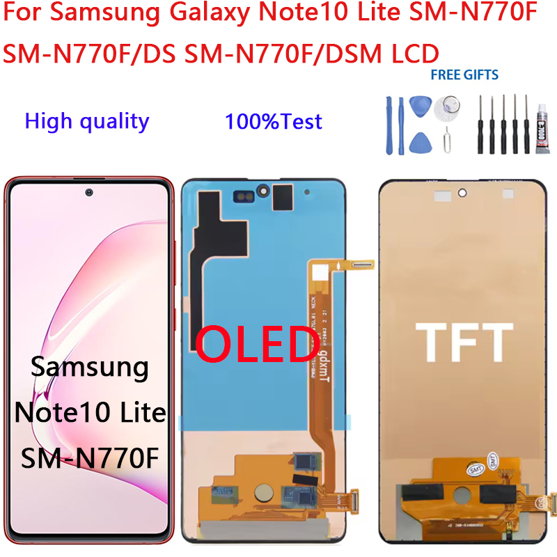 สําหรับ Samsung Galaxy Note10 Lite SM-N770F SM-N770F/DS N770F/DSM จอแสดงผล LCD Touch Screen Digitize
