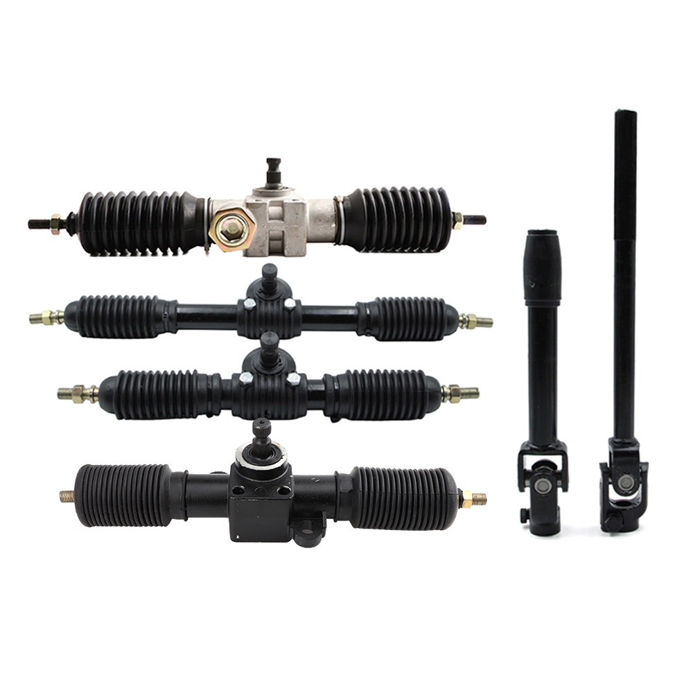 30T Power พวงมาลัยเกียร์ Rack Pinion 290 มม.-550 มม.Telescopic Adjustmen พวงมาลัยคอลัมน์ U ข้อต่อเพลาสําหรับ DIY Go Kart ATV UTV Buggy Quad ชิ้นส่วนจักรยาน