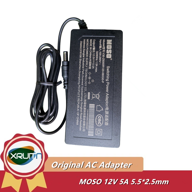 ใหม่ของแท้ MOSO 12V 5A 60W V30-Z5000R120-060G0-P Switching Power Adaptor AC Adapter Charger แล็ปท็อป