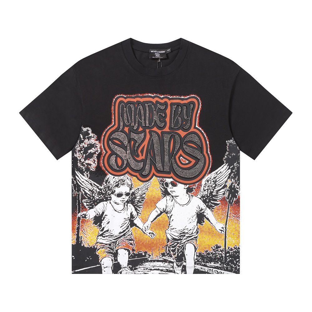 Mixed Emotion Mens เสื้อยืด Iron Diamond 270gsm Cotton
