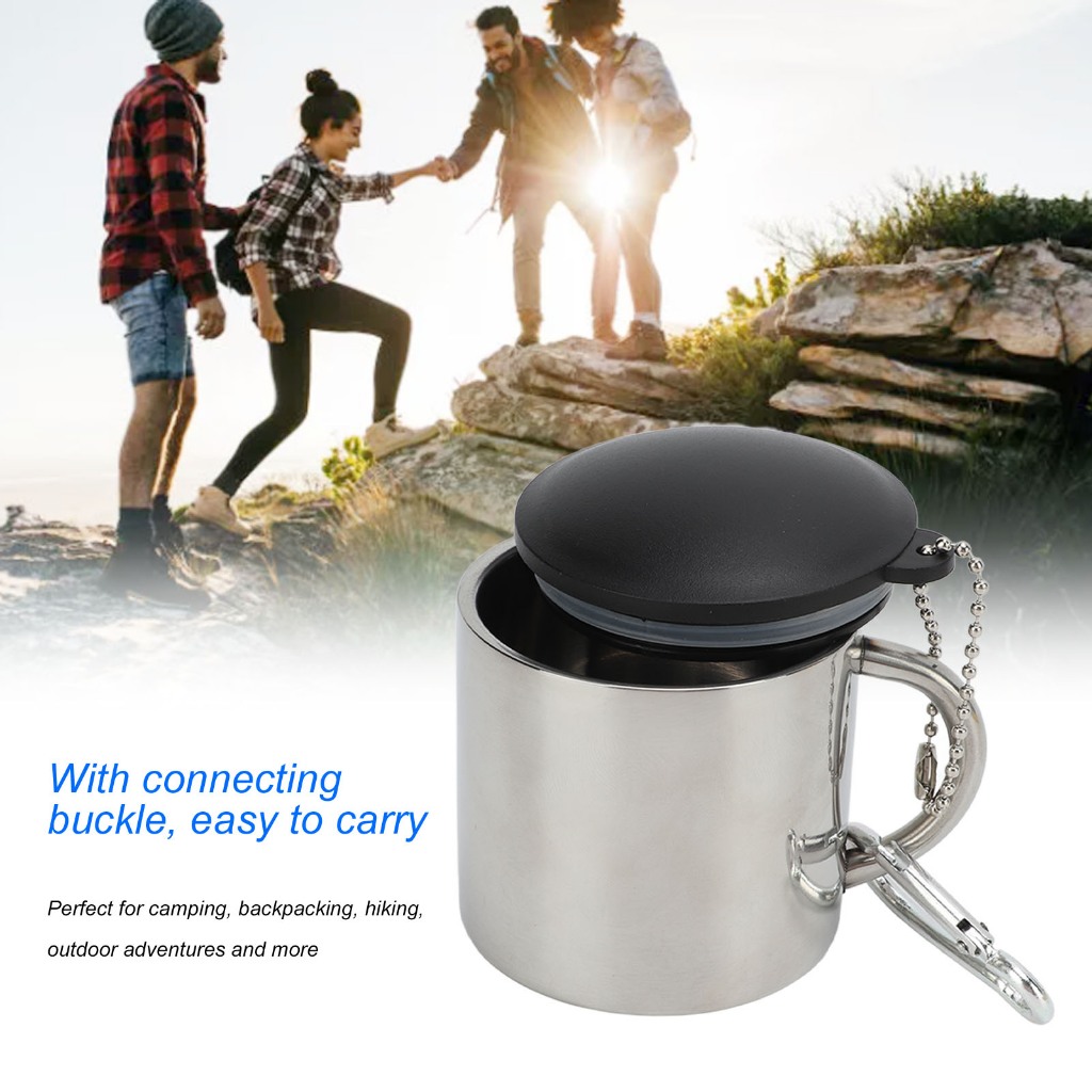 Nxarose Outdoor Ti Pour Over Coffee Kettle 400ml ชาคอห่านพร้อมเทอร์โมมิเตอร์และด้ามจับพับได้