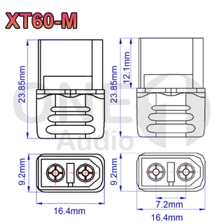 OneAudio 1 คู่ ผู้-เมีย ปลั๊ก คอนเนคเตอร์ XT60 ชุบทอง มีฝาปิด, าร์ก จุกปิด แป้น เต้ารับ ฝาปิด Connector XT60 ปลั๊กเชื่อมต่อก ขั้วต่อแบตหัว