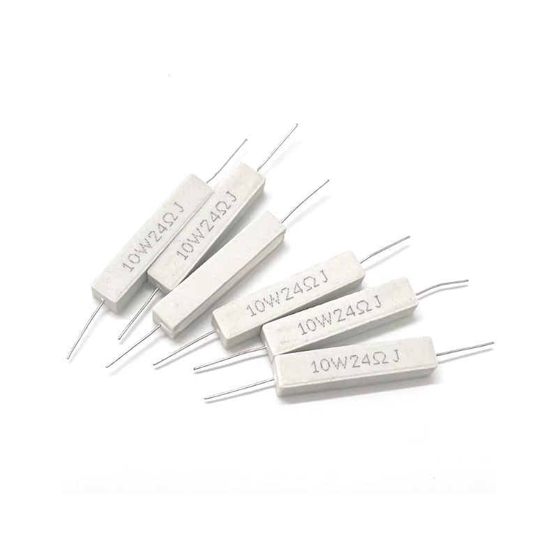 10 ชิ้นแนวนอน SQP ตัวต้านทานซีเมนต์ 5% 10 วัตต์เซรามิค Wirewound ตัวต้านทาน 10W 470R 500Ω 620 โอห์ม