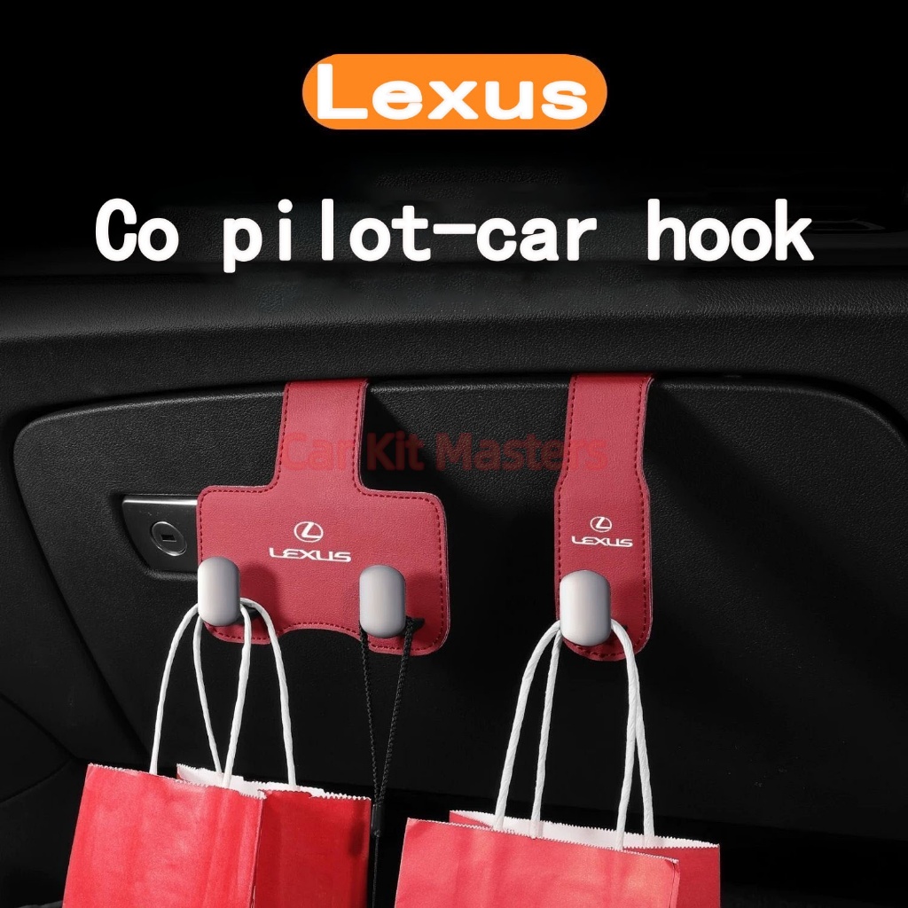 Lexus Car hook Co pilot กล่องถุงมือตะขอ strong รับน้ําหนักคุณภาพสูงหนังรถสําหรับ LBX NX ES RX UX IS 