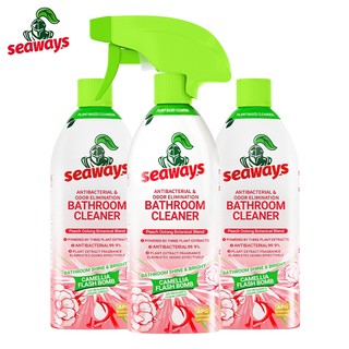 Seaways Pink Bathroom Cleaner Deodorize Glass Toilet Faucet Yellow Stain Cleaner 480g Kids-friendly