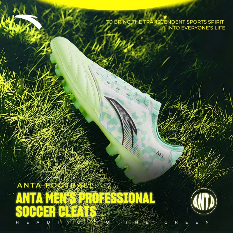 ANTA Men Sports Soccer Shoes Short-Spike Professional Soccer Training Match Shoes 412511122