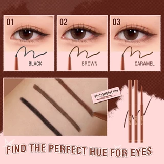 แฟลชสีชมพู #InfallibleLine Hyperfine Smooth Gel Eyeliner High Pigmented หลายสี Smudge-proof Breakup-proof กันน้ํายาวนาน PF-E13