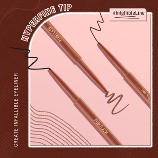 แฟลชสีชมพู #InfallibleLine Hyperfine Smooth Gel Eyeliner High Pigmented หลายสี Smudge-proof Breakup-proof กันน้ํายาวนาน PF-E13
