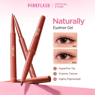 แฟลชสีชมพู #InfallibleLine Hyperfine Smooth Gel Eyeliner High Pigmented หลายสี Smudge-proof Breakup-proof กันน้ํายาวนาน PF-E13