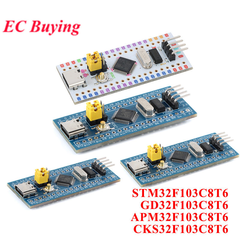 STM32F103C8T6 GD32F103C8T6 CKS32F103C8T6 APM32F103C8T6 STM32 Type-C ARM ชิป Core ระบบ Development Bo