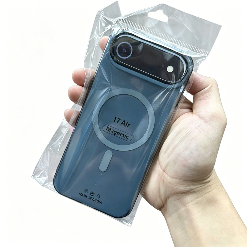 [JLK] เคสแม่เหล็กโปร่งใสบางเฉียบสําหรับiPhone 17Air 17 ProMax 16 15 14 Plus 13 12 Pro Max 16Eโทรศัพท์Clear Hard PC Cover