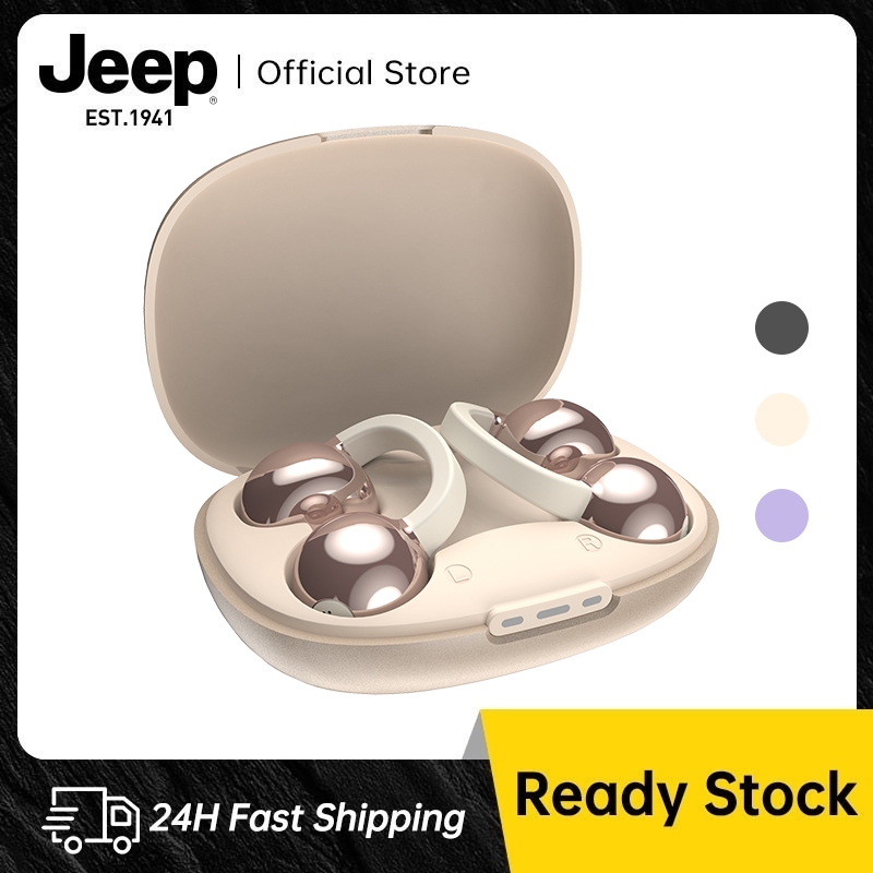 Jeep EC042 หูฟังบลูทูธ ไร้สาย แบบหนีบหู บลูทูธ6.0 หูฟังเปิดหู เสียงดี HD Calls IPX5 กันน้ํา ใช้กับ I