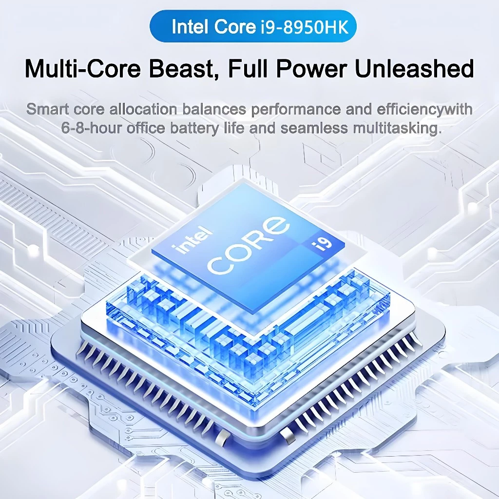 Free MS Office2026 ใหม่แล็ปท็อปสําหรับเล่นเกม 15.6 นิ้ว Intel Core i9 คอมพิวเตอร์ Windows 11 Pro 16GB DDR4 1TB SSD คีย์บอร์ดเรืองแสงปลดล็อคลายนิ้วมือแล็ปท็อปแบบพกพา thumbnail 8