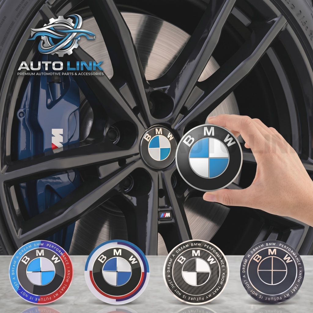 【แท้ พร้อมสต็อก】ครอบดุมล้อ ใช้ได้กับรถ BMW ทุกรุ่น ขนาด 56/68mm ฝาครอบดุมล้อรถยนต์ ป้องกันโคลน ฝุ่น และสนิม ติดตั้งง่าย ไม่ทำให้ล้อเสียหาย และทนทาน