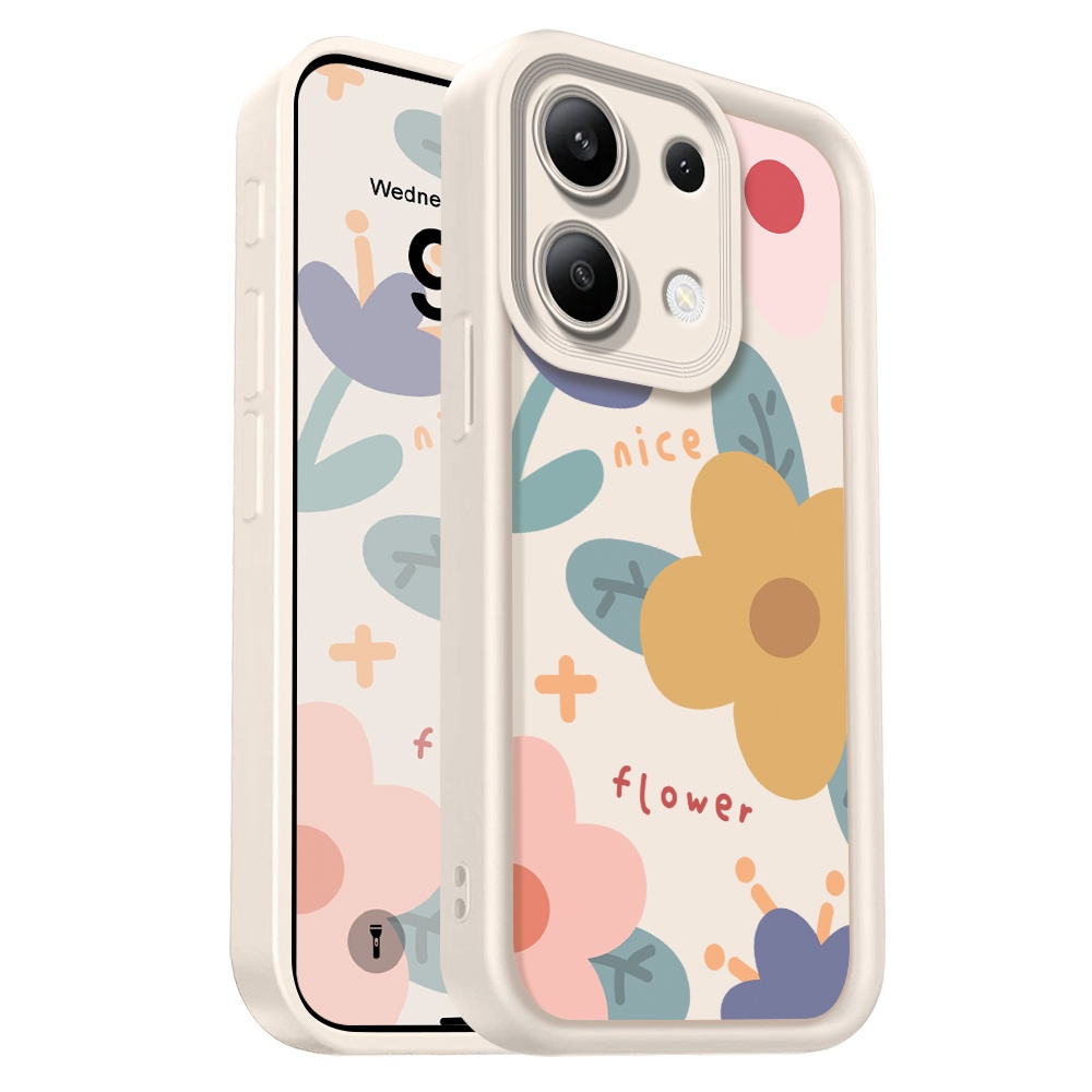 เคสโทรศัพท์สําหรับ Xiaomi Redmi Note 13 12 12S 11 11S 10 Pro Plus 4G 5G Sun ดอกไม้บันไดนุ่ม