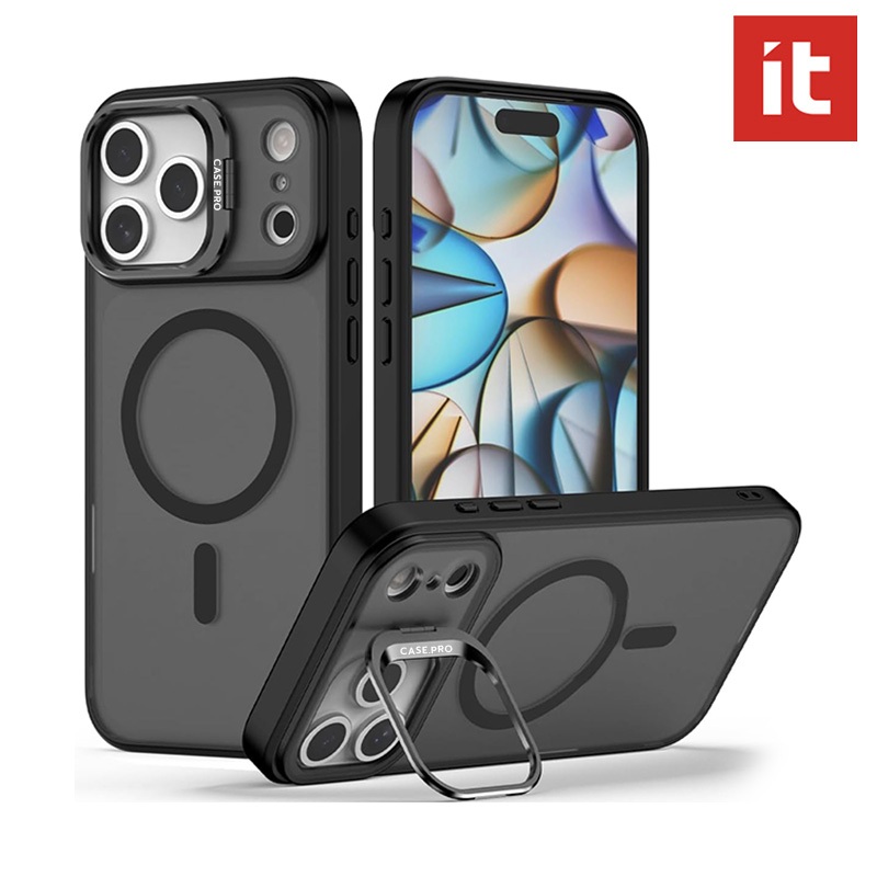 มัน เคสโทรศัพท์สําหรับ ไอโฟน 17 16 15 14 13 12 11 มือโปร สูงสุด พร้อมป้องกันกล้องเคสขาตั้งสีโปร่งใสด้าน (ของขวัญเลนส์)