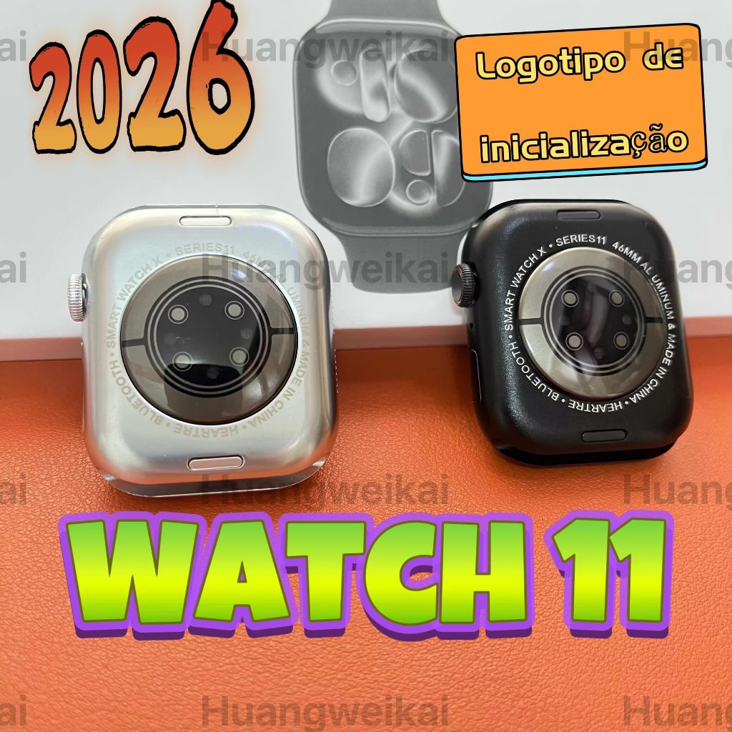 2026 ใหม่ 47 มม.Smartwatch LOGO watch11 pro max ไร้สายชาร์จบลูทูธโทรกีฬานาฬิกาสมาร์ท VS hello นาฬิกา
